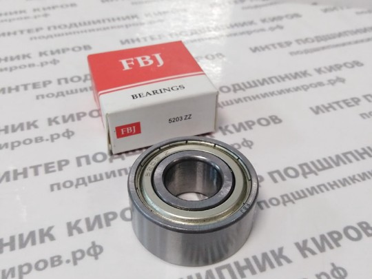 5203-ZZ (3056203) FBJ Подшипник шариковый двухрядный (17*40*17.4)